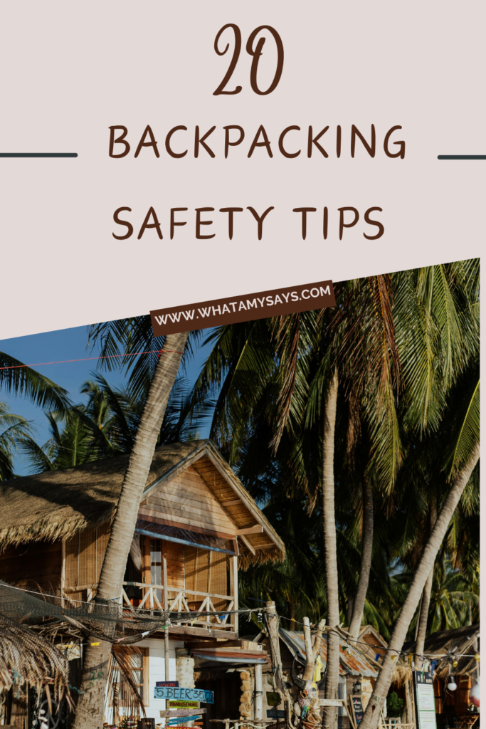 Backpacking Safety PIN