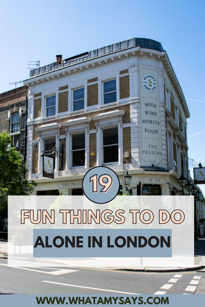 Things to Do Alone in London