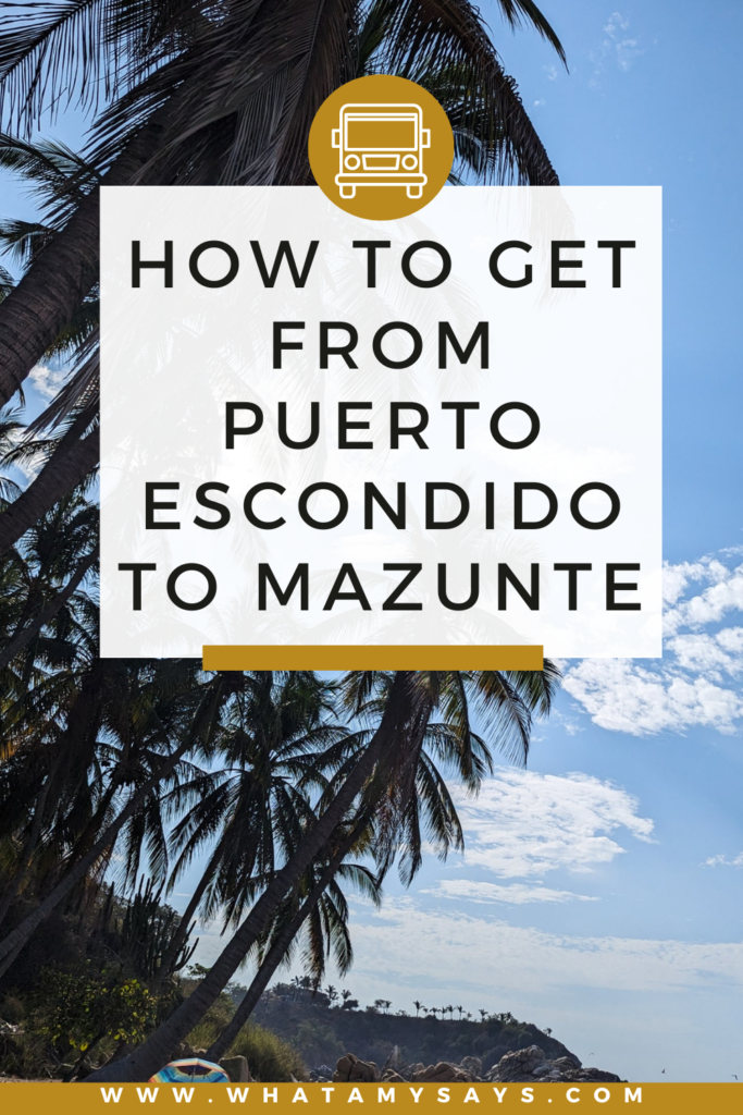 Puerto Escondido to Mazunte