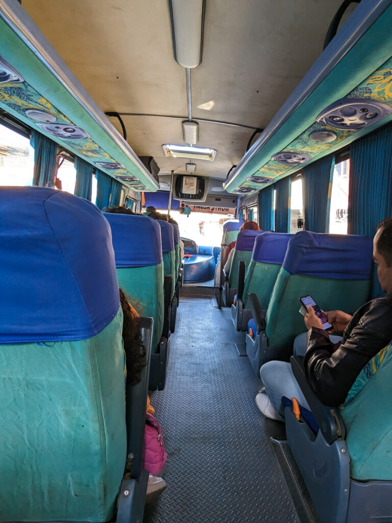 Bus From Oaxaca to Monte Alban