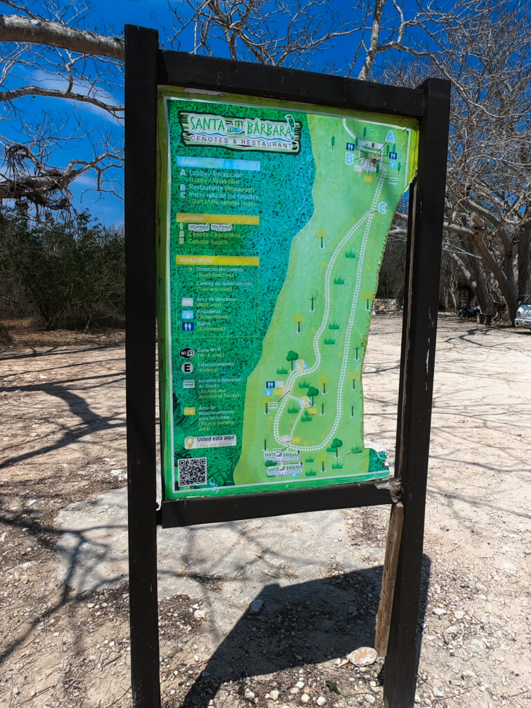 Santa Barbara Cenotes Map